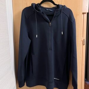 Cutter&Buck Navy Blue Quarter-Zip Hoodie Sweater